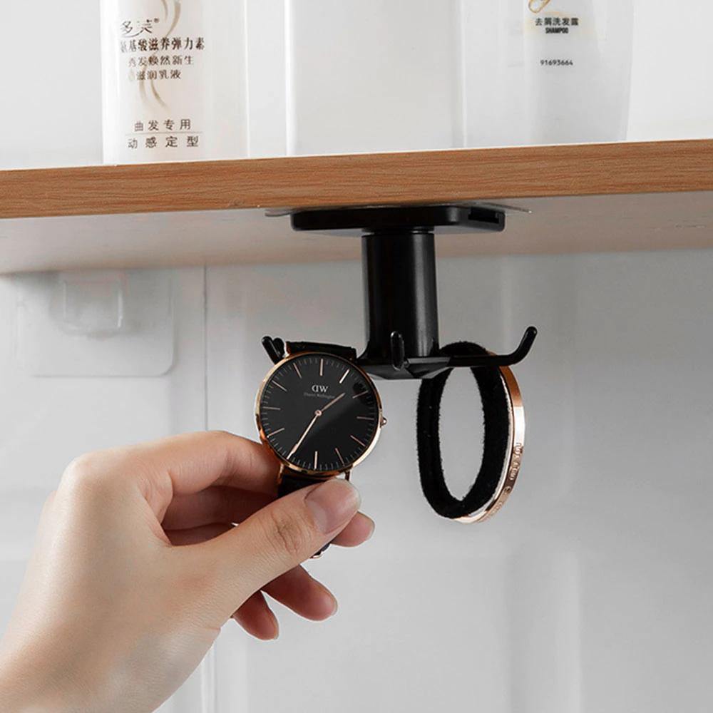 Under-Cabinet Rotating Kitchen Utensil Organizer