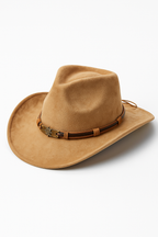 Classic Western Cowboy Hat with Structured Crown