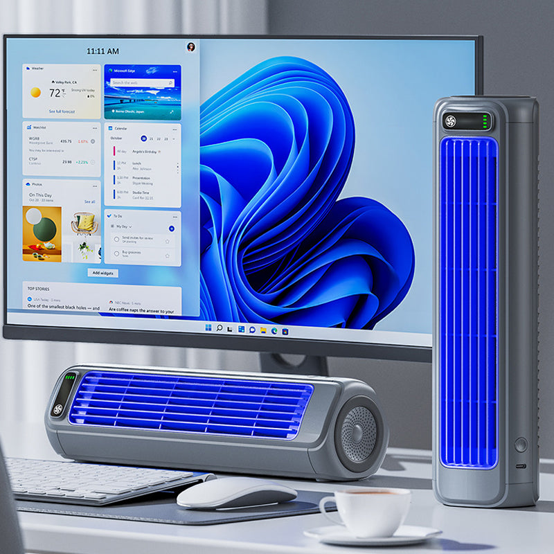 Compact Bladeless Fan with Smooth Airflow