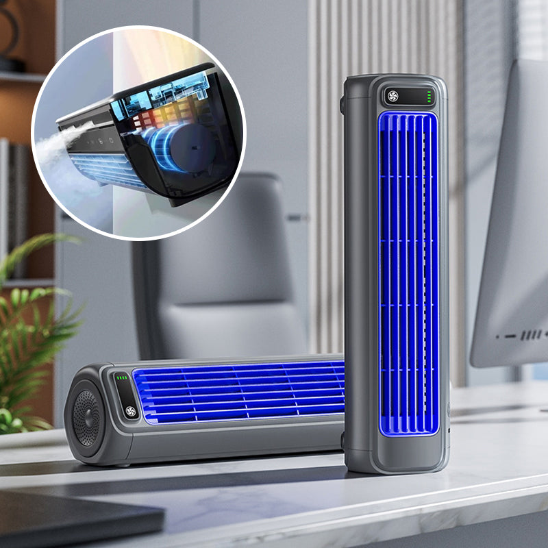 Compact Bladeless Fan with Smooth Airflow