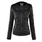 Fitted Biker Jacket with Hood and Structured Stitch Detail
