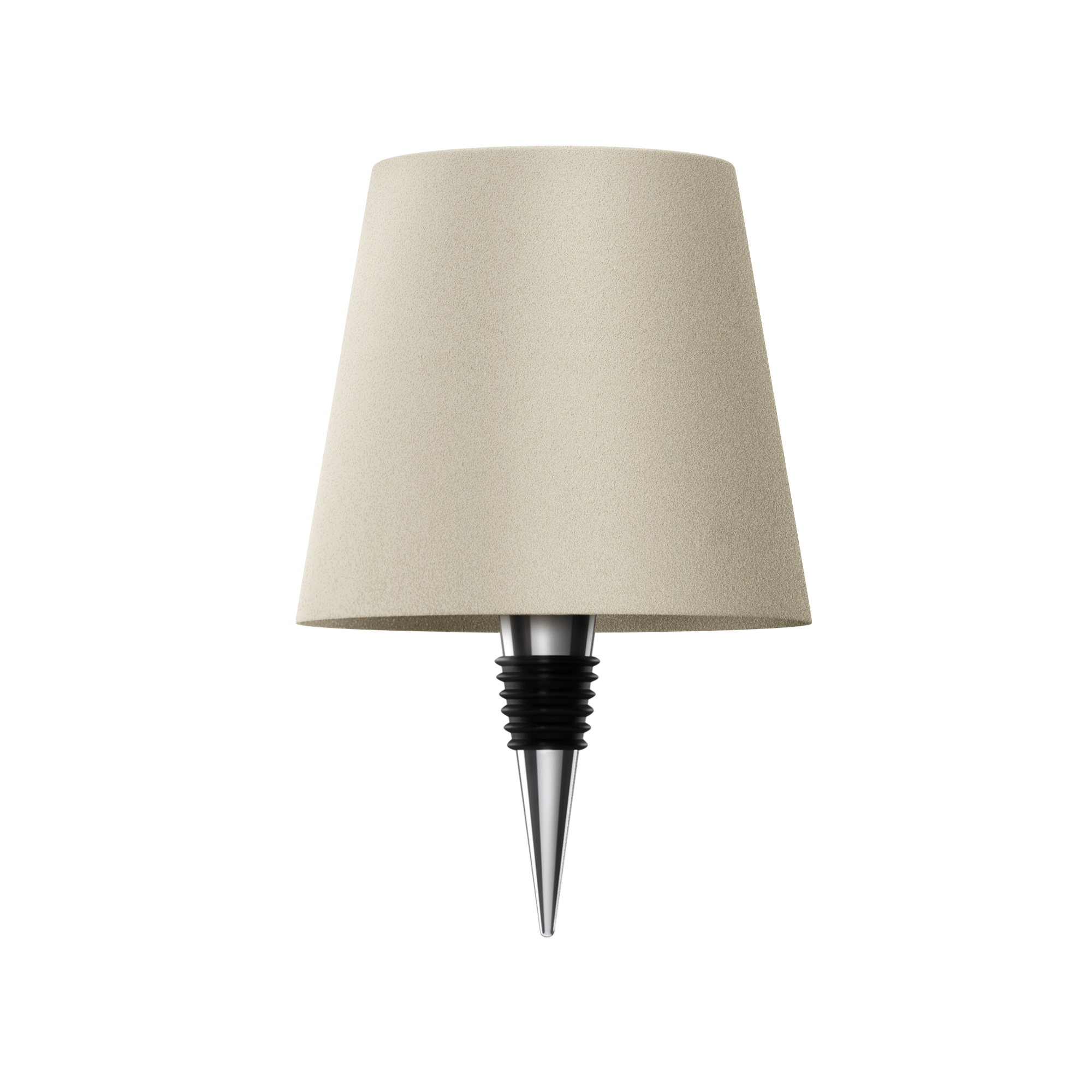 Bottle Top Lamp with Shade for Decorative Table Lighting