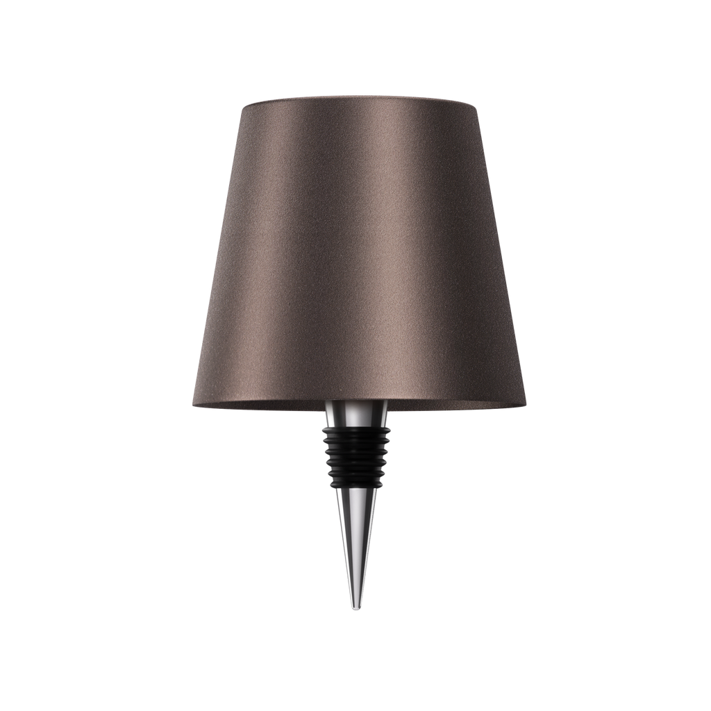 Bottle Top Lamp with Shade for Decorative Table Lighting