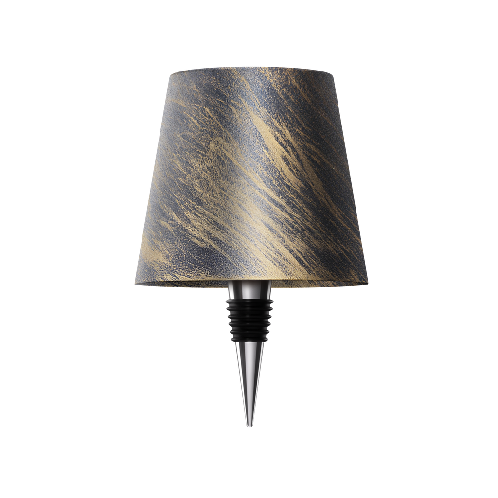 Bottle Top Lamp with Shade for Decorative Table Lighting