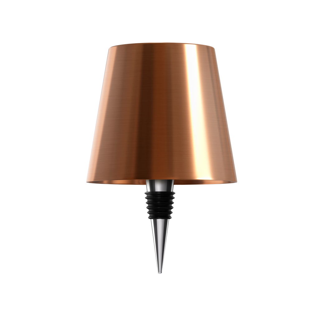 Bottle Top Lamp with Shade for Decorative Table Lighting