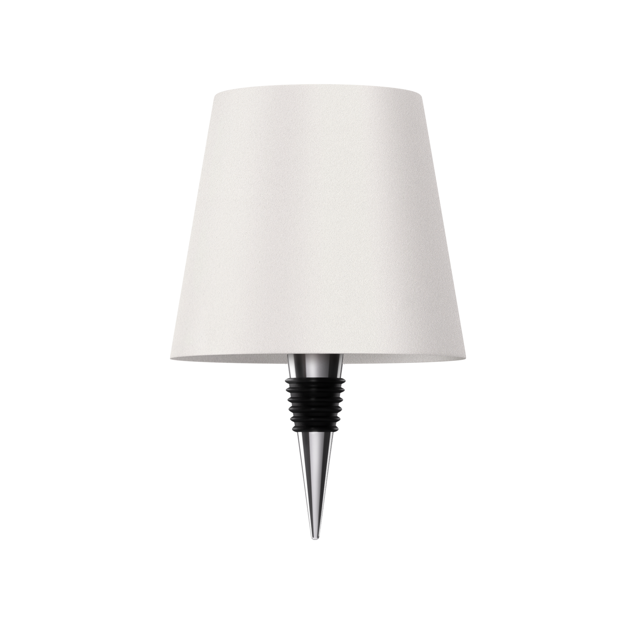 Bottle Top Lamp with Shade for Decorative Table Lighting