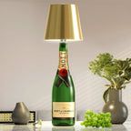 Bottle Top Lamp with Shade for Decorative Table Lighting
