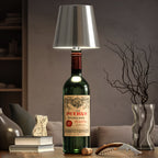Bottle Top Lamp with Shade for Decorative Table Lighting