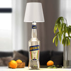 Bottle Top Lamp with Shade for Decorative Table Lighting