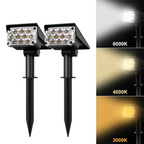 Adjustable Solar Spotlights with Ground Stake and Multi LED Panel