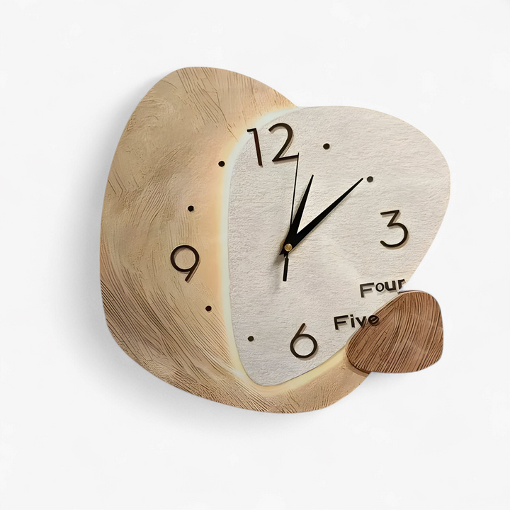 Bamboo Wall Clock Circular