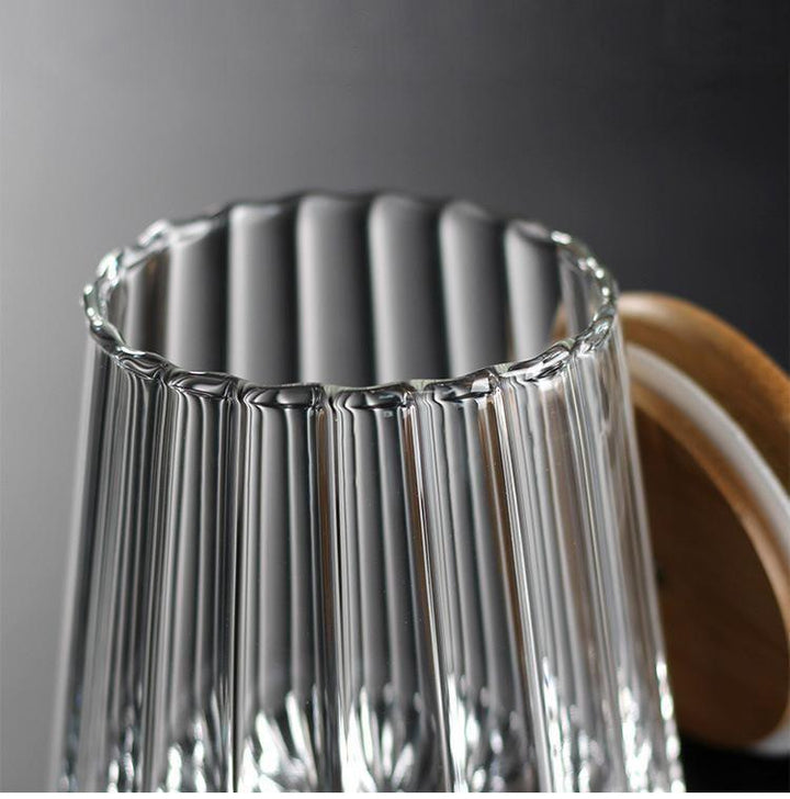 Ripple Jars with Lid and Charm