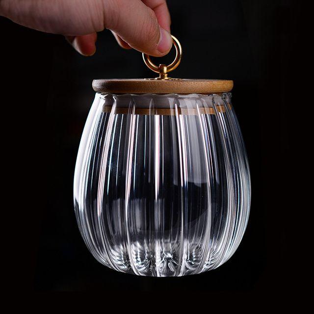Elegant Glass Jar for Kitchen & Home Organization