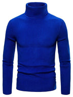 Men’s Ribbed Turtleneck Knit Sweater