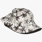 Palm Pattern Bucket Hat with Soft Fit