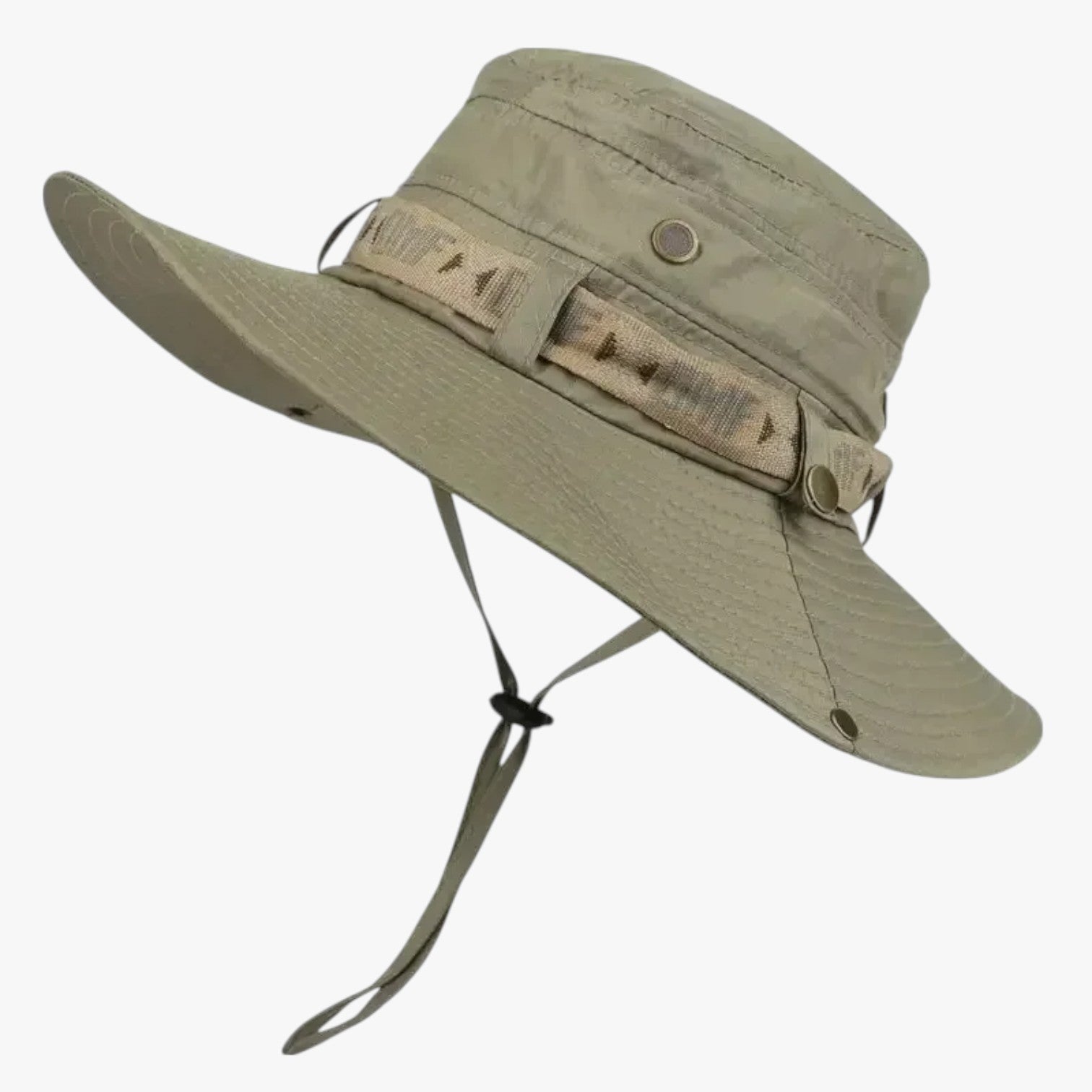 Wide Brim Boonie Hat with Chin Strap