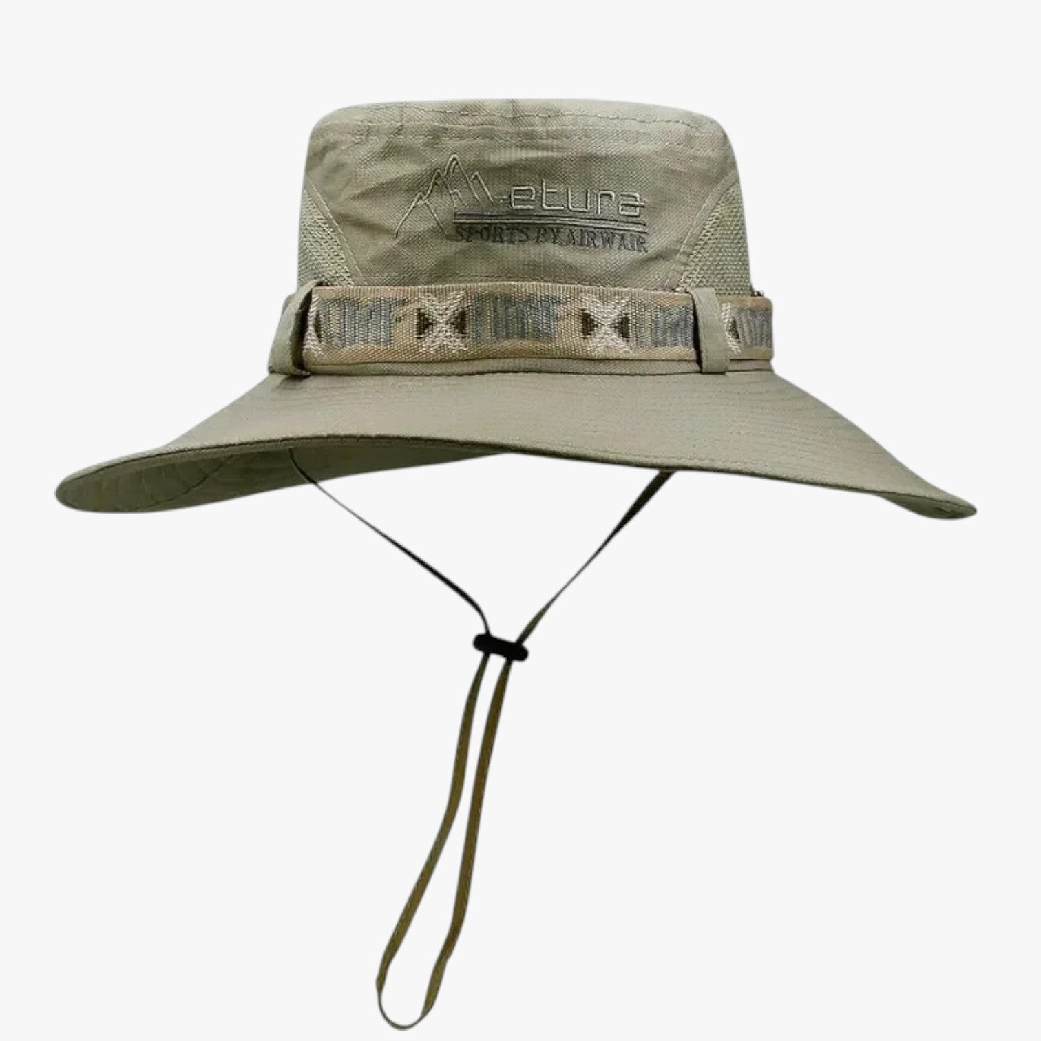 Wide Brim Boonie Hat with Chin Strap