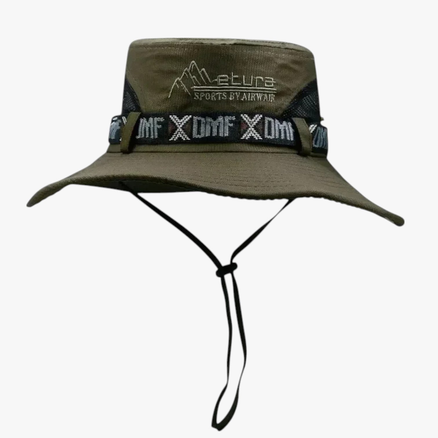 Wide Brim Boonie Hat with Chin Strap