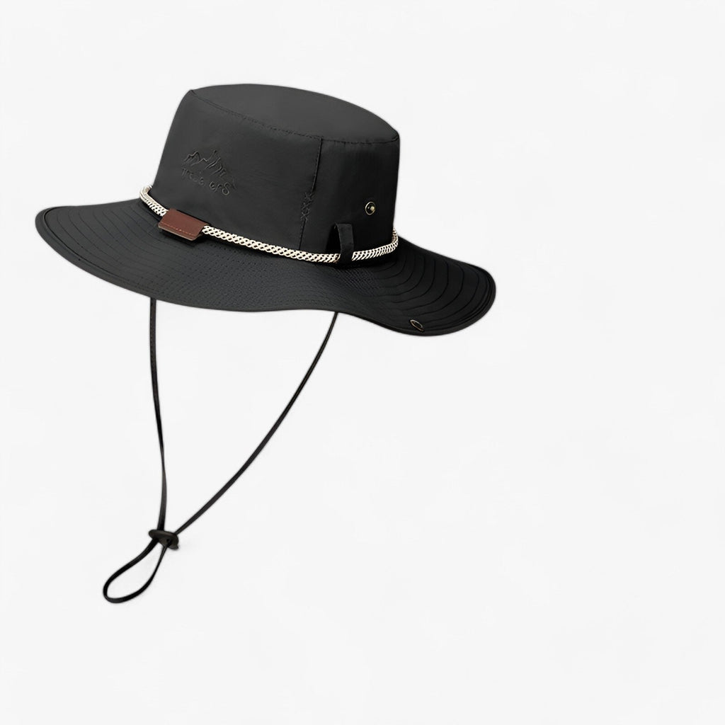 Lightweight Sun Hat with Wide Brim and Ventilation Design