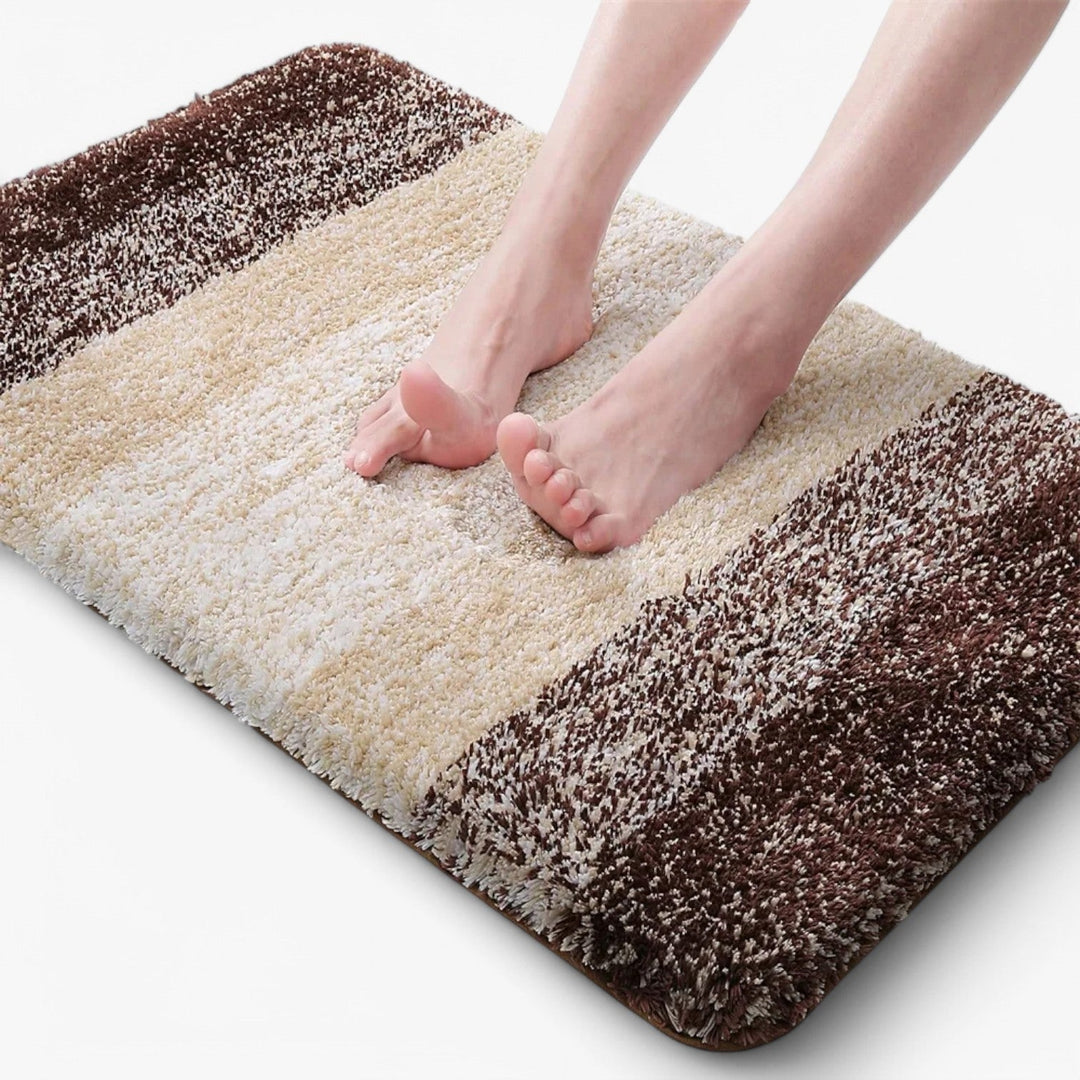 Absorbent Non-Slip Bath Mat for Dry Feet