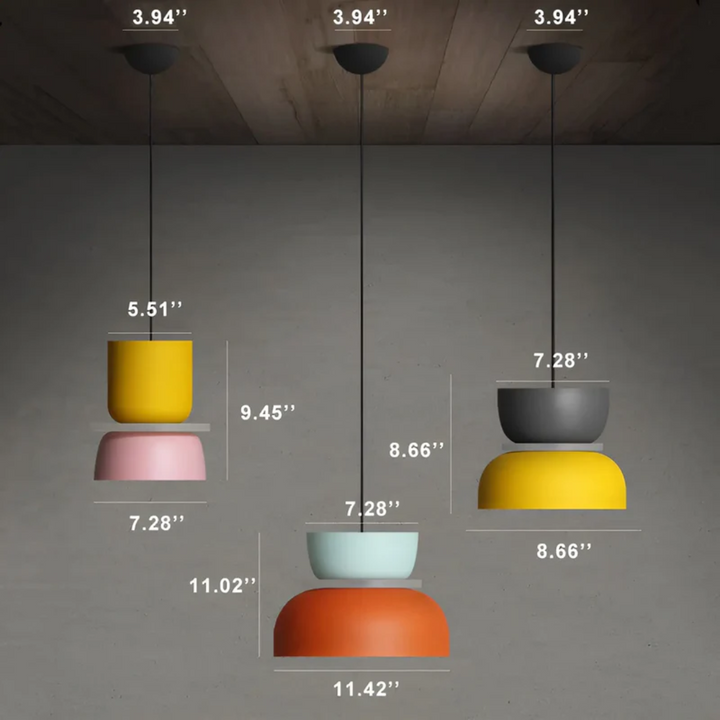 LED Pendant Light Macaron Shape