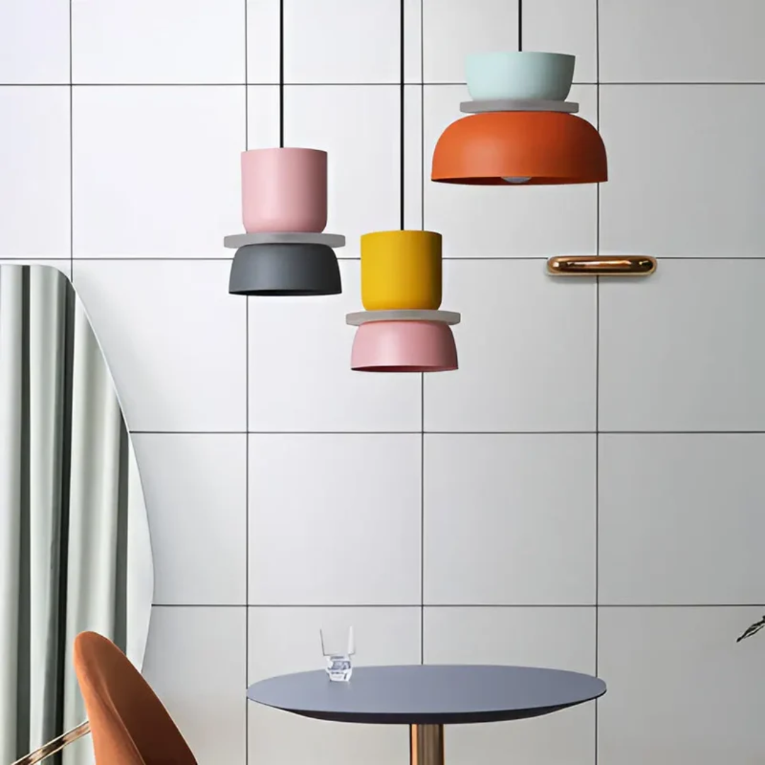 Modern Pendant Lamp with Decorative Layered Design