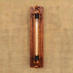Vintage Tube Wall Light with Metal Frame