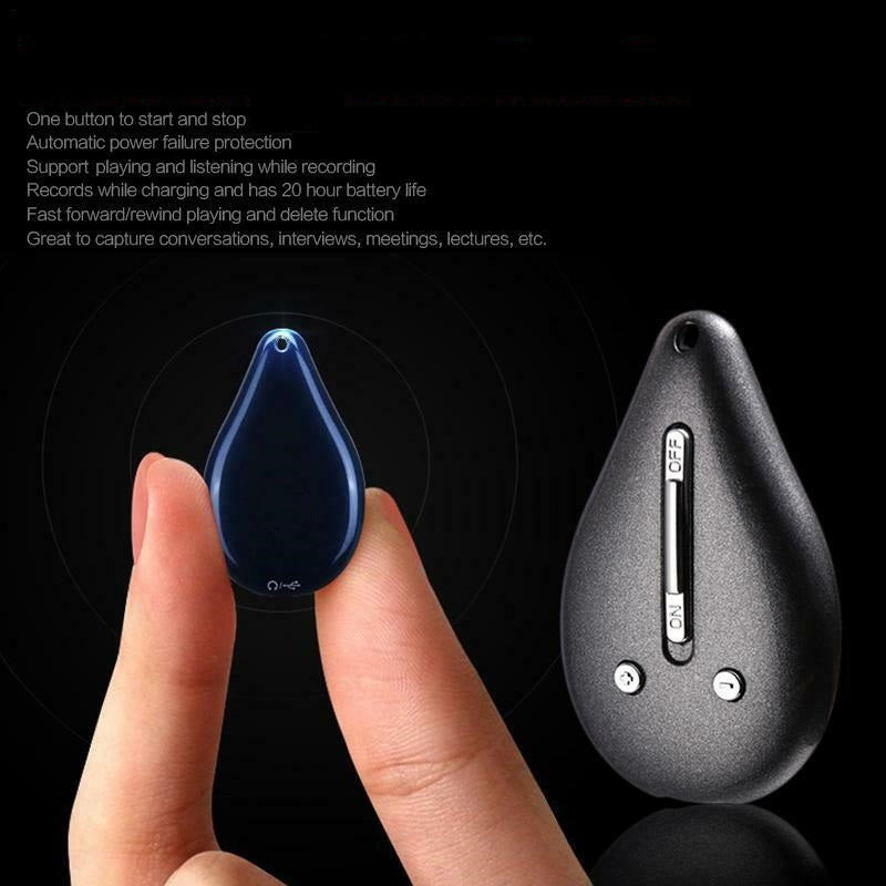 Compact Voice Recorder with Keychain Design