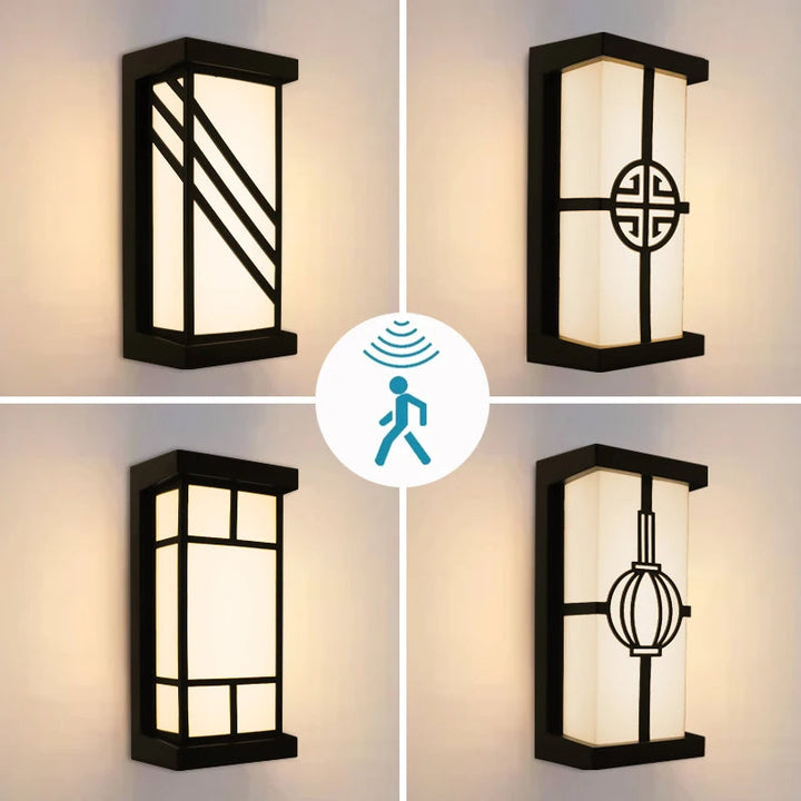 LED Outdoor Wall Light with IP65 Waterproof and Motion Sensor