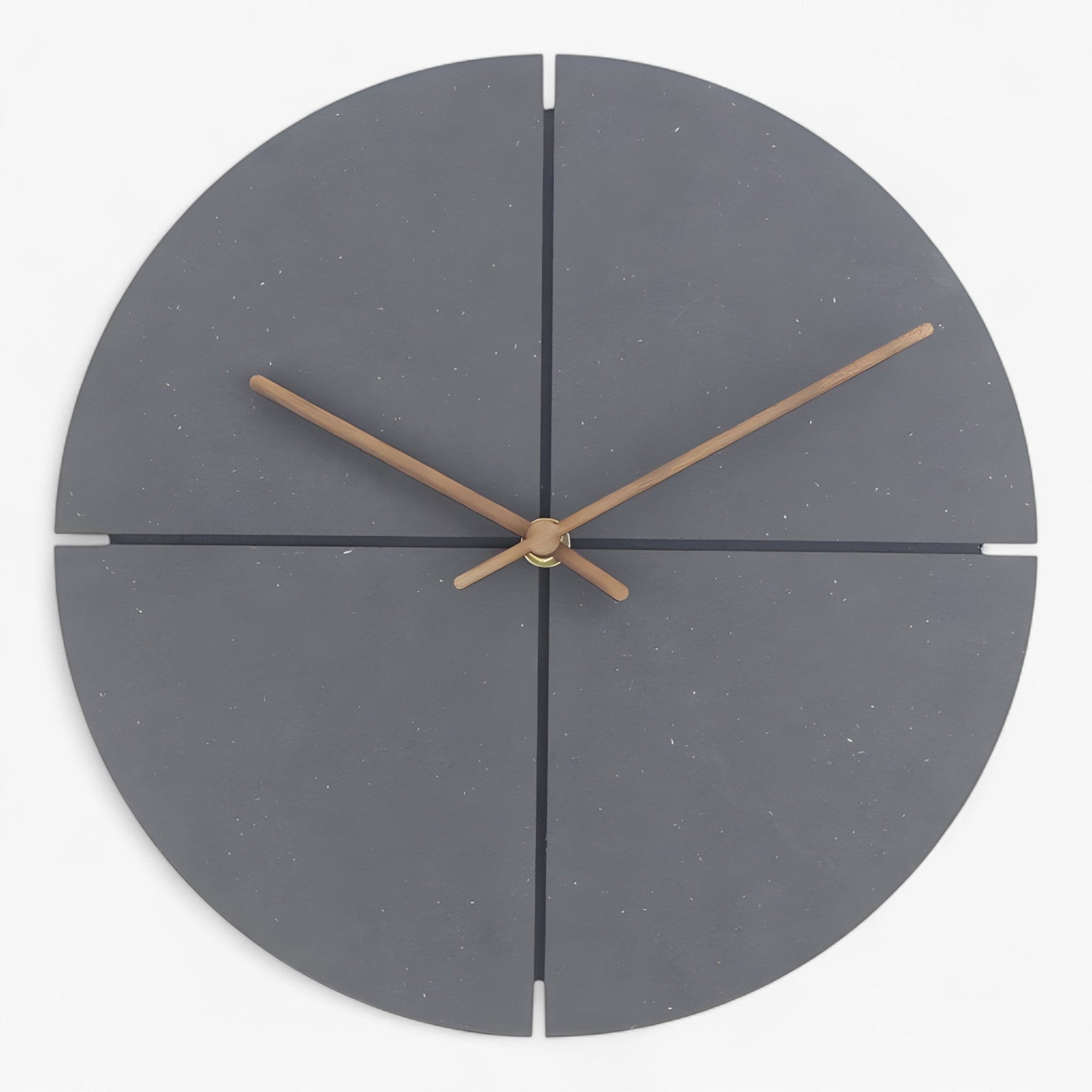 Four-Panel Minimalist Wall Clock with Clean Modern Dial