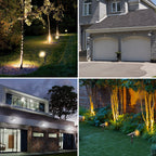 Adjustable Solar Spotlights with Ground Stake and Multi LED Panel