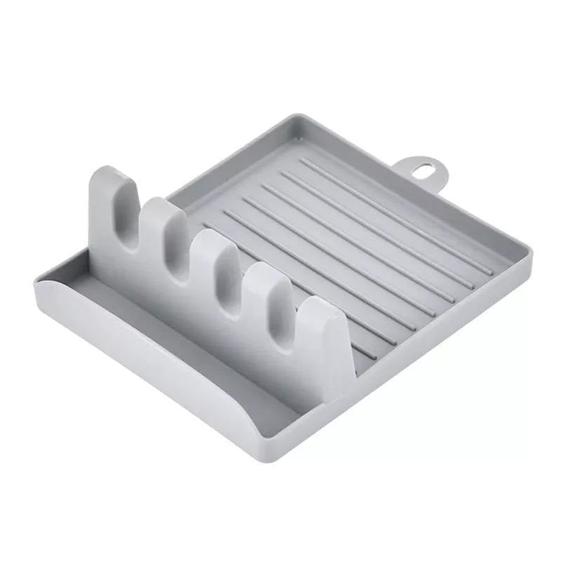 Multi-Slot Spoon Rest for Clean and Organized Cooking