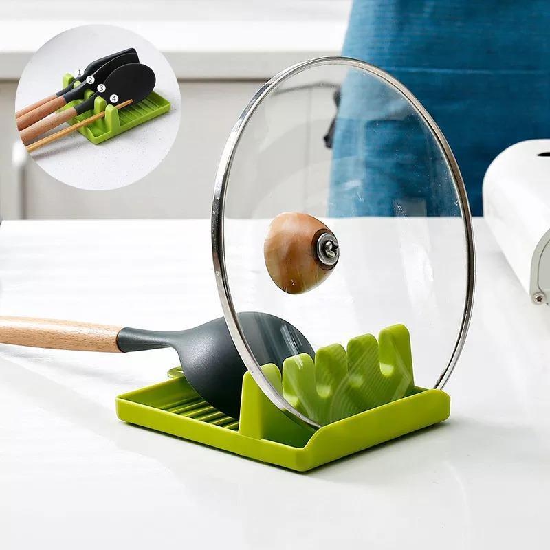 Multi-Slot Spoon Rest for Clean and Organized Cooking