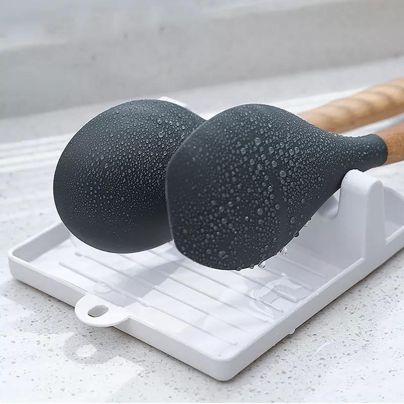 Multi-Slot Spoon Rest for Clean and Organized Cooking