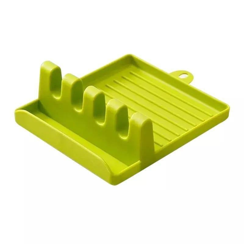 Multi-Slot Spoon Rest for Clean and Organized Cooking