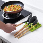 Multi-Slot Spoon Rest for Clean and Organized Cooking