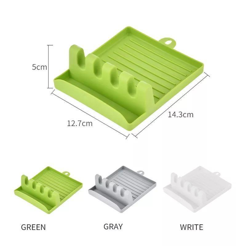 Multi-Slot Spoon Rest for Clean and Organized Cooking