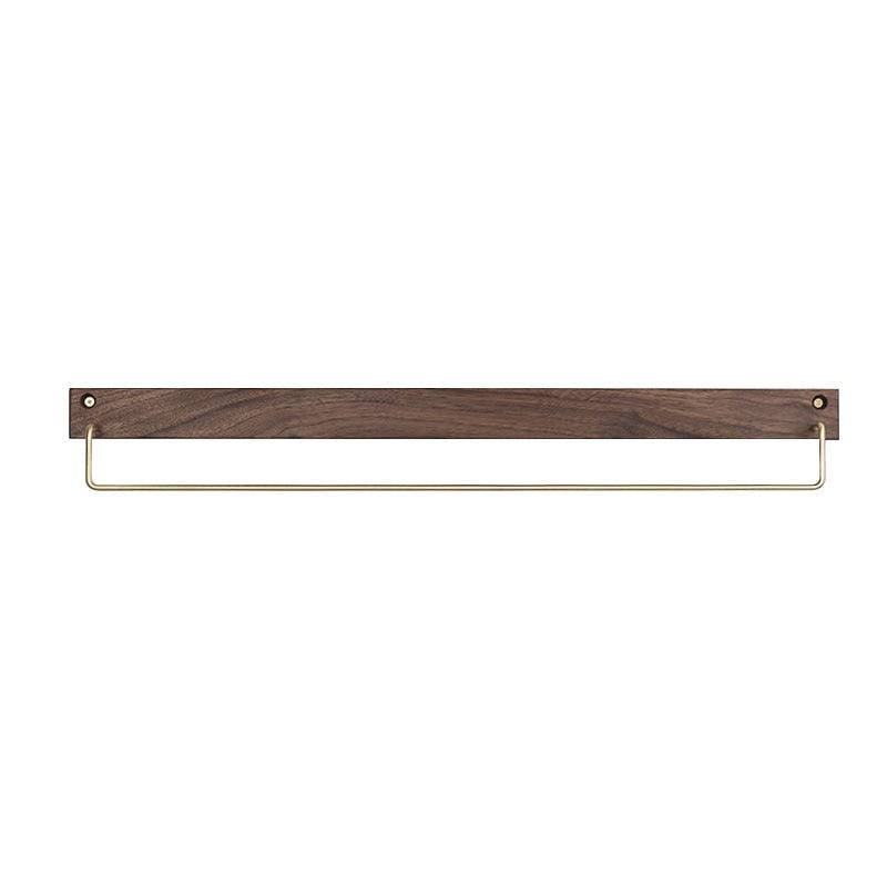 Natural Wood Towel Holder for Bathroom & Kitchen Organization