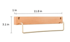 Natural Wood Towel Holder for Bathroom & Kitchen Organization