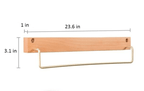 Natural Wood Towel Holder for Bathroom & Kitchen Organization