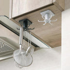 Under-Cabinet Rotating Kitchen Utensil Organizer