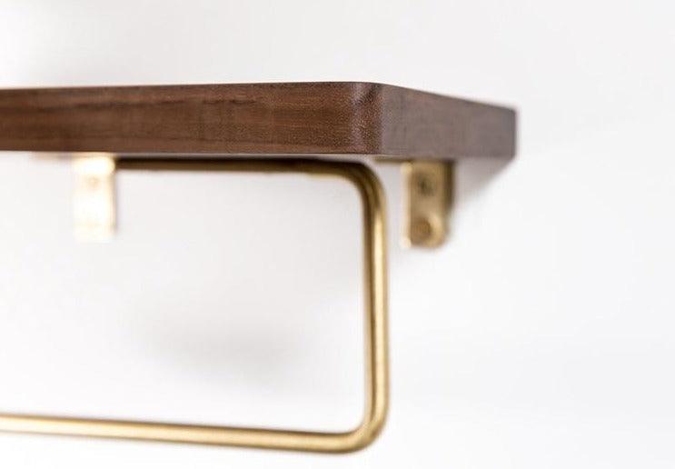 Wall-Mounted Tissue Holder with Practical Storage Shelf