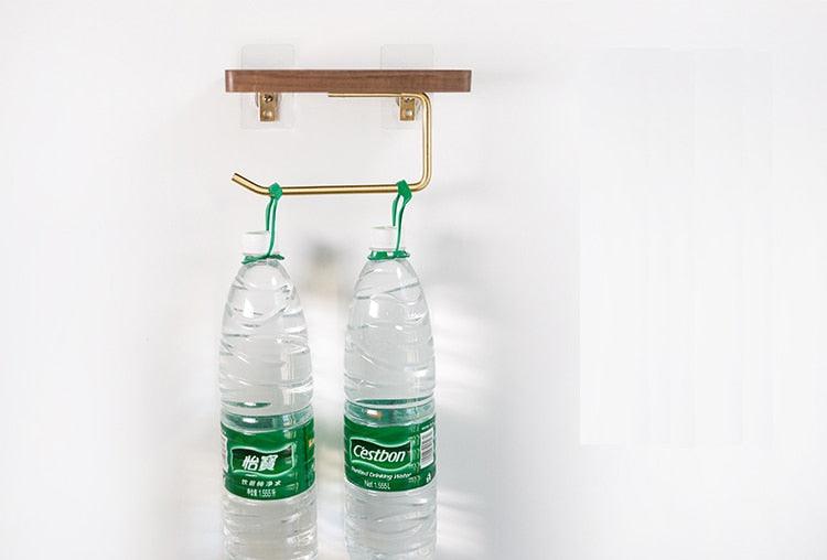 Wall-Mounted Tissue Holder with Practical Storage Shelf