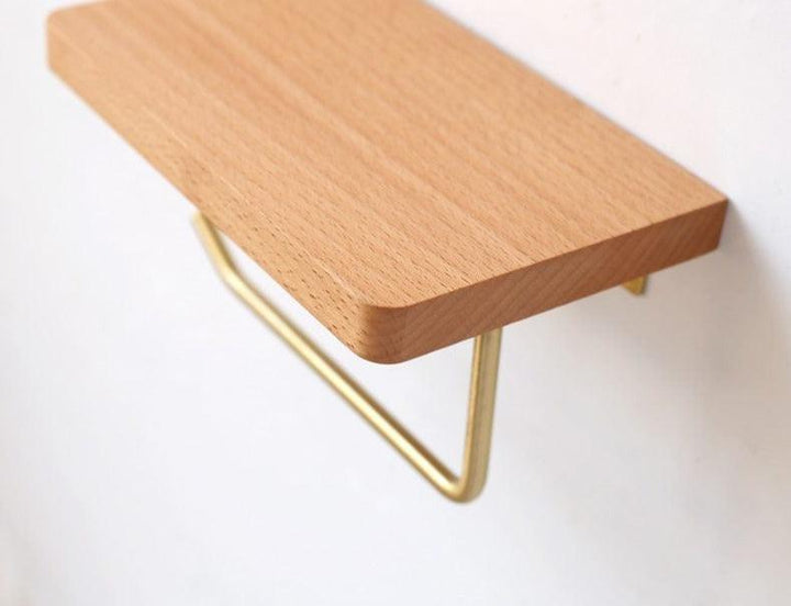 Wooden Toilet Paper Holder Organizer