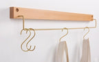 Natural Wood Towel Holder for Bathroom & Kitchen Organization