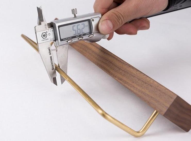 Natural Wood Towel Holder for Bathroom & Kitchen Organization
