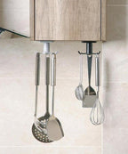 Under-Cabinet Rotating Kitchen Utensil Organizer