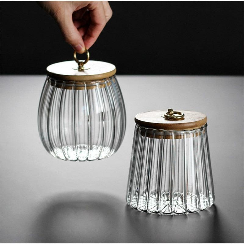 Elegant Glass Jar for Kitchen & Home Organization