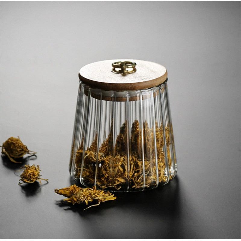 Elegant Glass Jar for Kitchen & Home Organization