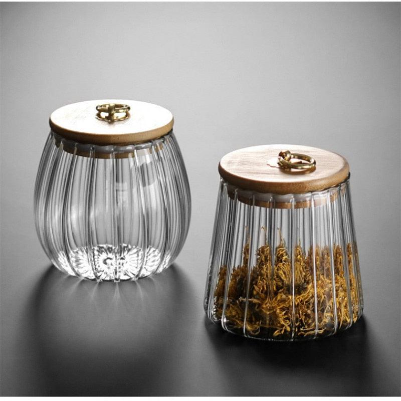 Ripple Jars with Lid and Charm